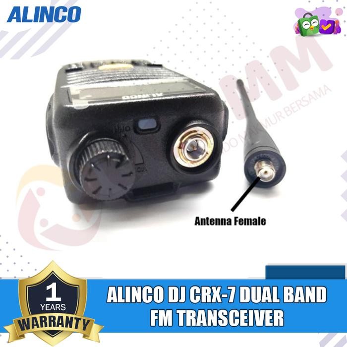 ALINCO DJ CRX7 CRX 7 CRX-7 DUALBAND HT ALINCO CRX7 ORIGINAL GARANSI