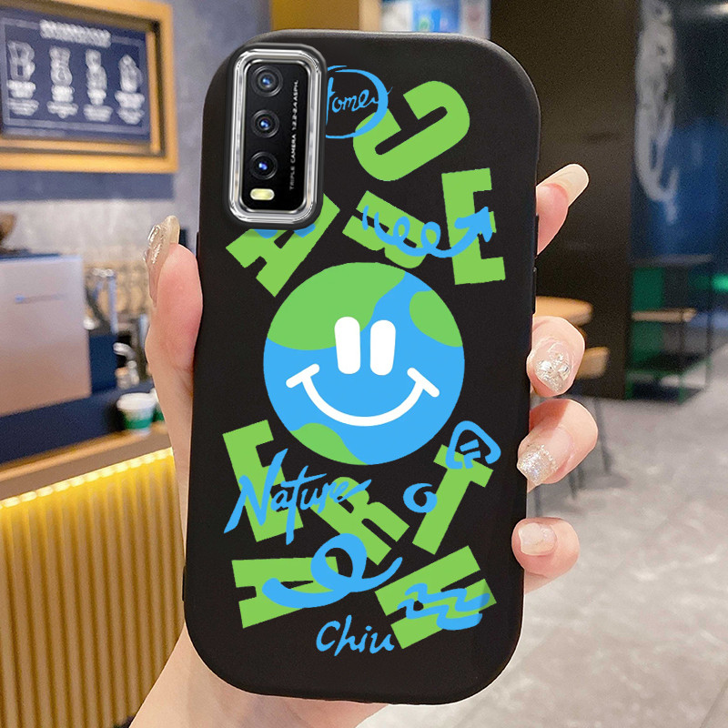 Casing Hp Untuk VIVO Y20 Y20i Y20s Y20T Y12s Y12a Case Casing Tas emosi yang jelas HP Kasing bulat g