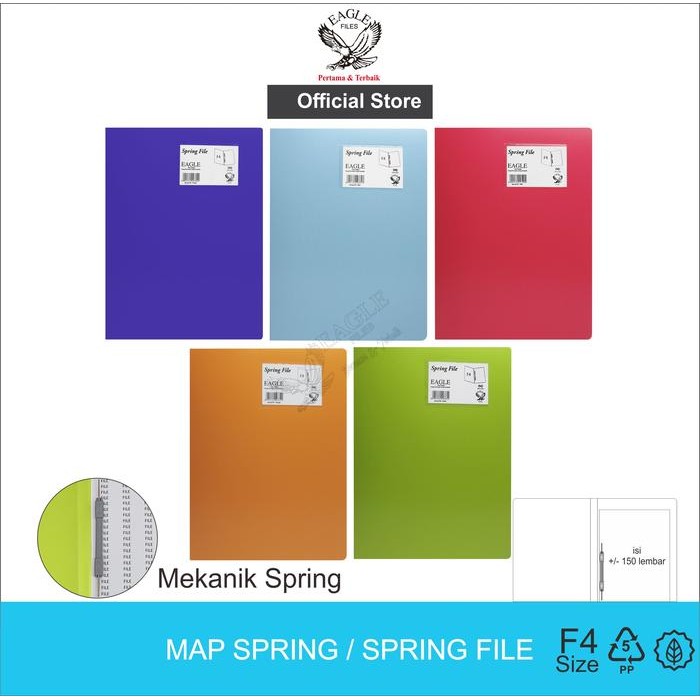 EAGLE Map Spring / Map Plastik Snelhecter F4 (Folio)