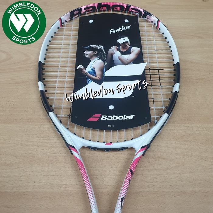 Raket Tenis BABOLAT FEATHER White Pink / Raket Tenis Pemula Babolat