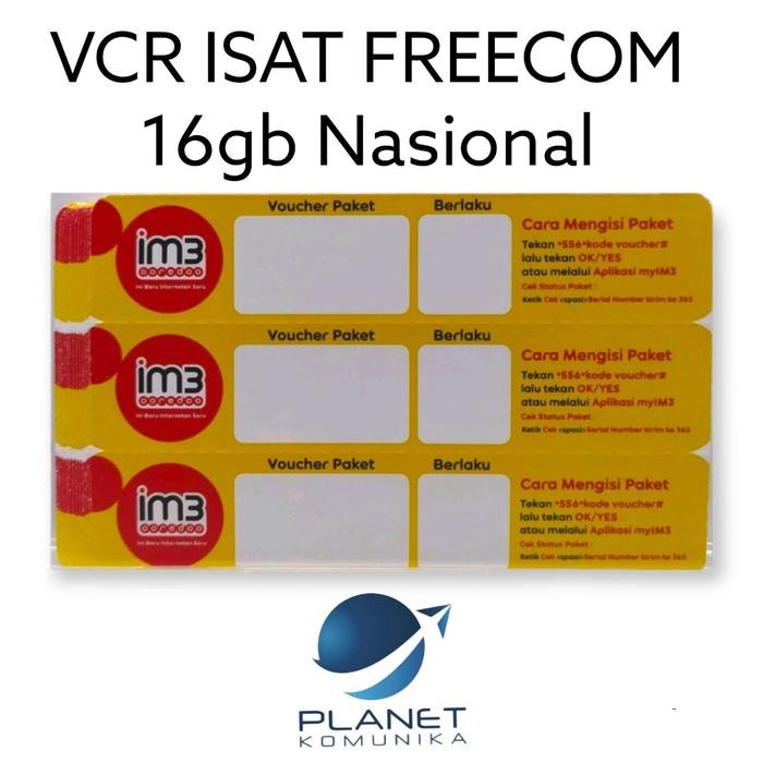 BdGGadget- Voucher Indosat Freecom 16Gb Nasional