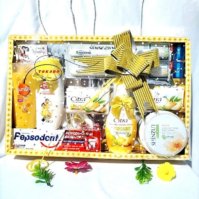 Paket seserahan / hantaran / kado pernikahan set mandi