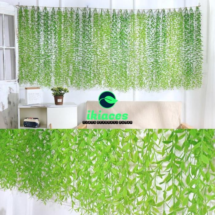 DAUN RAMBAT KECIL LEE KWAN YEW DAUN PLASTIK DAUN ARTIFICIAL DEKORASI