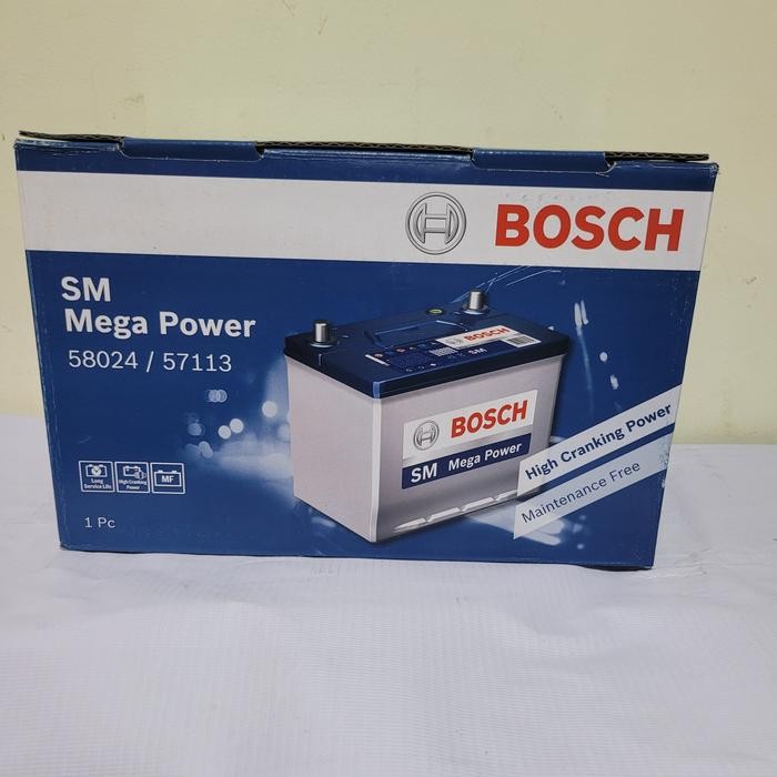 Aki Mobil Toyota Fortuner Vrz Diesel 58024 Bosch Aki Kering Original