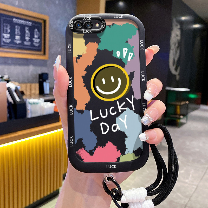 Casing Hp untuk OPPO A5 A3s A12E Realme C1 Case Casing HP Softcase silikon hitam yang dipersonalisas