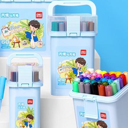 Terlaris Deli Spidol Akrilik / Acrylic Marker 60 Colors Hm311
