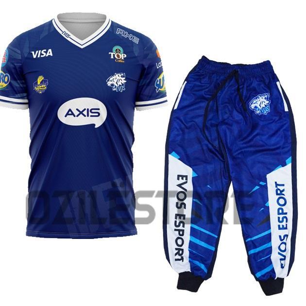 Baju Kaos Jersey Evos 2021 Mpl Terbaru Gratis Pasang Nama Jersey Ml, Ff, Pubg Terbaru 