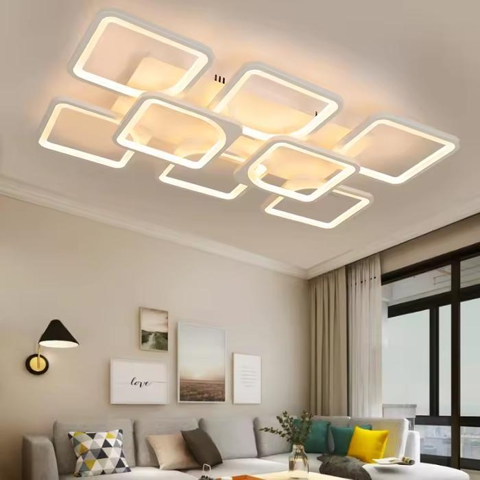 Lampu Plafon LED Hias Modern Minimalis Remote Control