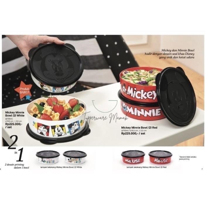 Botol minum / Bowl Mickey Minnie Tupperware
