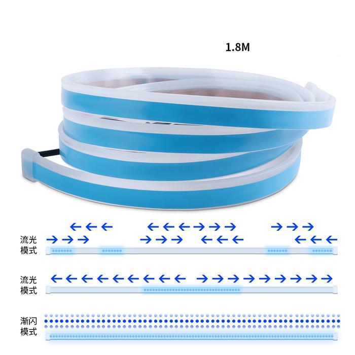Lampu Led Drl Kap Mesin Hood Decorative Light 180Cm Welcome Light Dc 12V