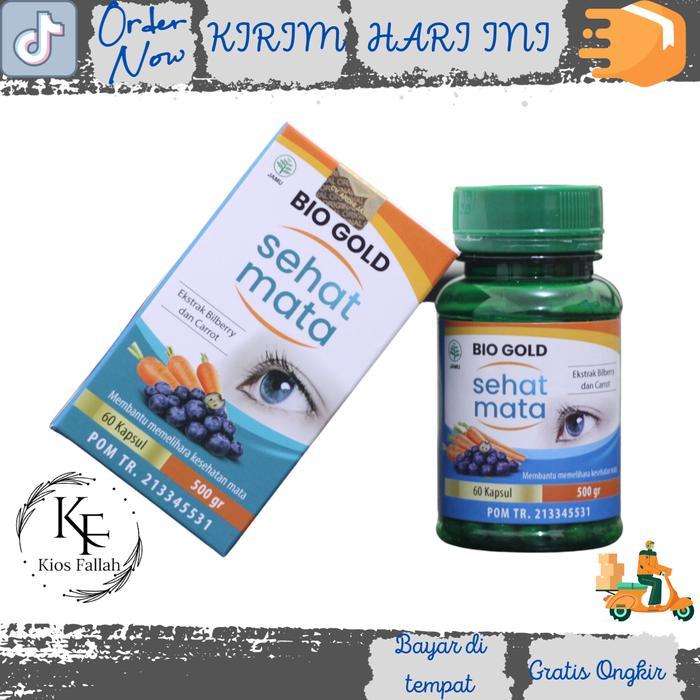 Terlaris Kapsul Sehat Mata Bio Gold Ekstrak Blueberry Dan Wortel