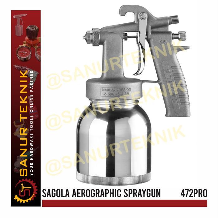 Sagola 472 Pro Aerographic Spraygun Spray Gun / Cat Semprot Tabung Terbaru 