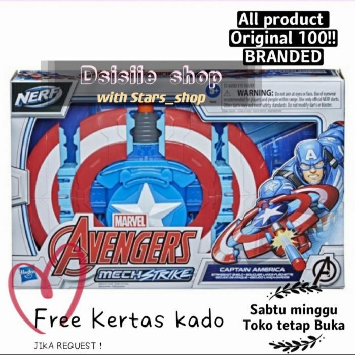 NEW NERF MARVEL AVENGERS MECH STRIKE CAPTAIN AMERICA ORIGINAL HASBRO