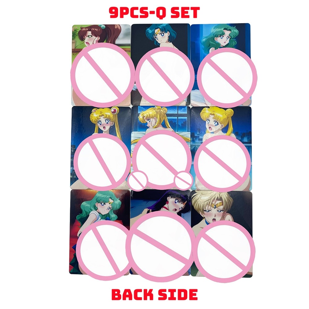 Deluxe Version Anime Sailor Moon ACG Cards 9PCS/Set Sexy Nude Waifu Collection Usagi Ami Rei Makoto