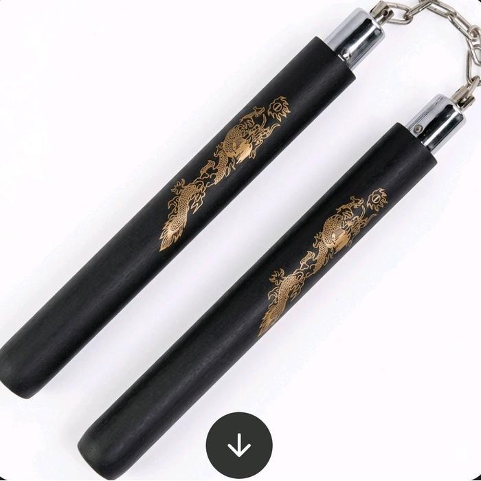 Promo Nunchaku Ruyung Latihan Sponge Foam Dragon Mainan Dengan Motif Naga Di Kedua Gagang