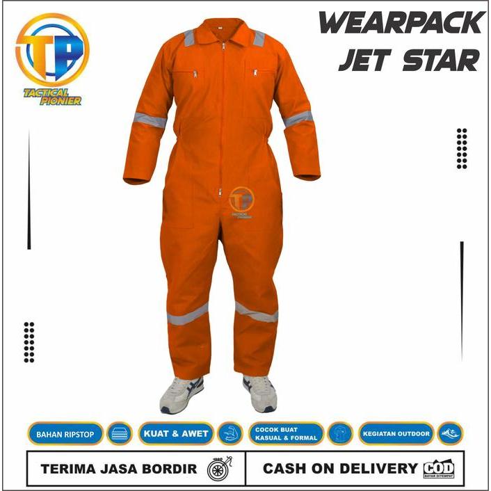 NEW Wearpack Safety Terusan Termurah/Coverall Safety Scotlight/Baju Safety Abu Hitam Merah Navy