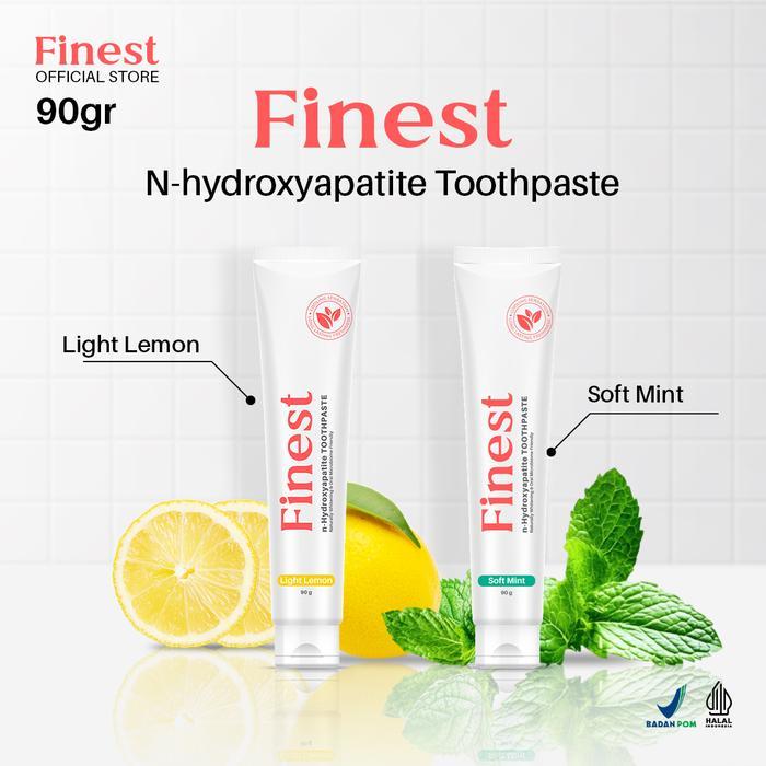 Finest Toothpaste 90 gr Pasta Gigi Premium Nano Hydroxyapatite