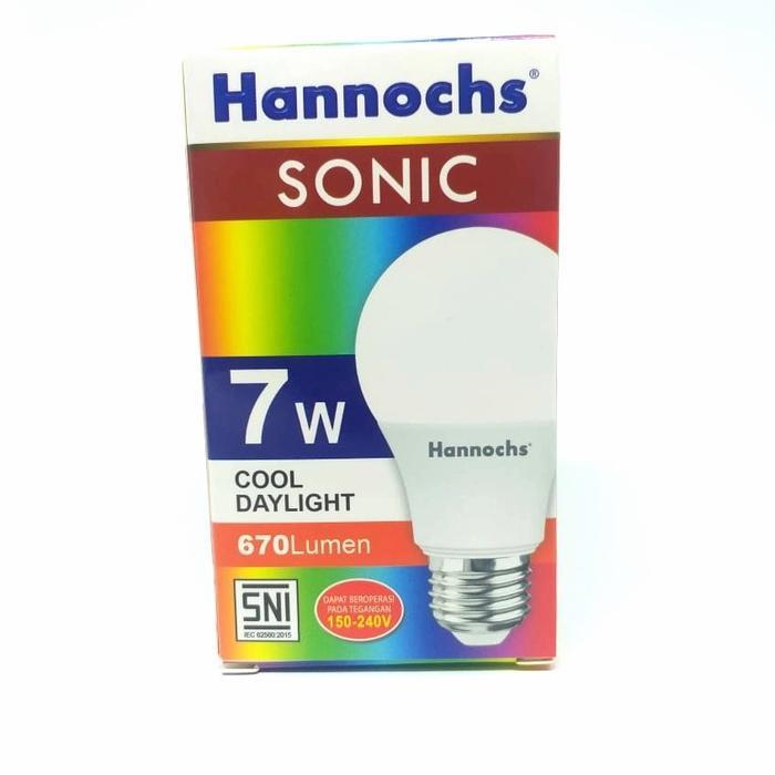 LAMPU LED HANNOCHS SONIC PUTIH / BOLA LAMPU 3W 5W 7W 9W 12W 15W 20WATT