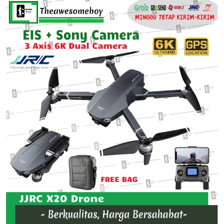 JJRC X20 / G113 DRONE 6K ESC 3 AXIS GYMBAL EIS CAMERA SONY GPS 5G WIFI