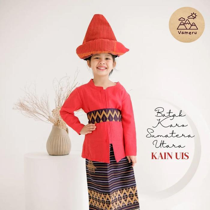 (SIAP KIRIM) BAJU ADAT BATAK KARO ANAK KAIN UIS
