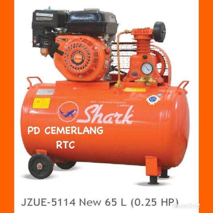 Kompresor angin shark bensin 1/4 pk tangki 65 liter