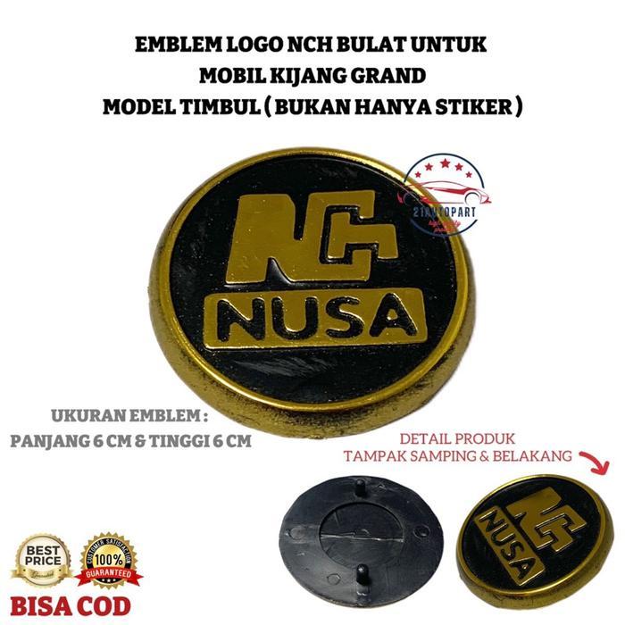 Emblem Logo Nusa Nch Bulat Untuk Mobil Kijang Grand - Car