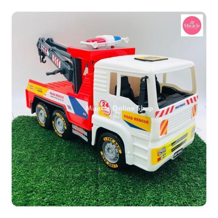 Mainan Mobil Truk Derek Besar / Mainan Derek Mobil Truk Besar New
