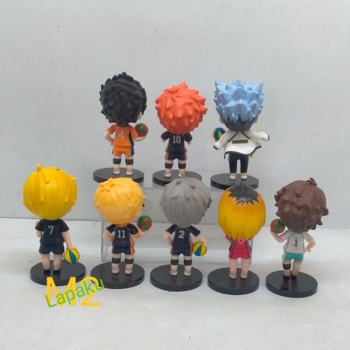 Ready Anime Cartoon Babycoz Haikyuu Figure Set 8Pcs
