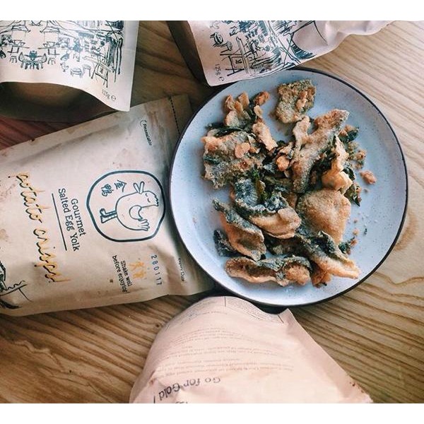 

SNACK THE GOLDEN DUCK GOURMET SALTED EGG YOLK FISH SKIN CHIPS KERIPIK