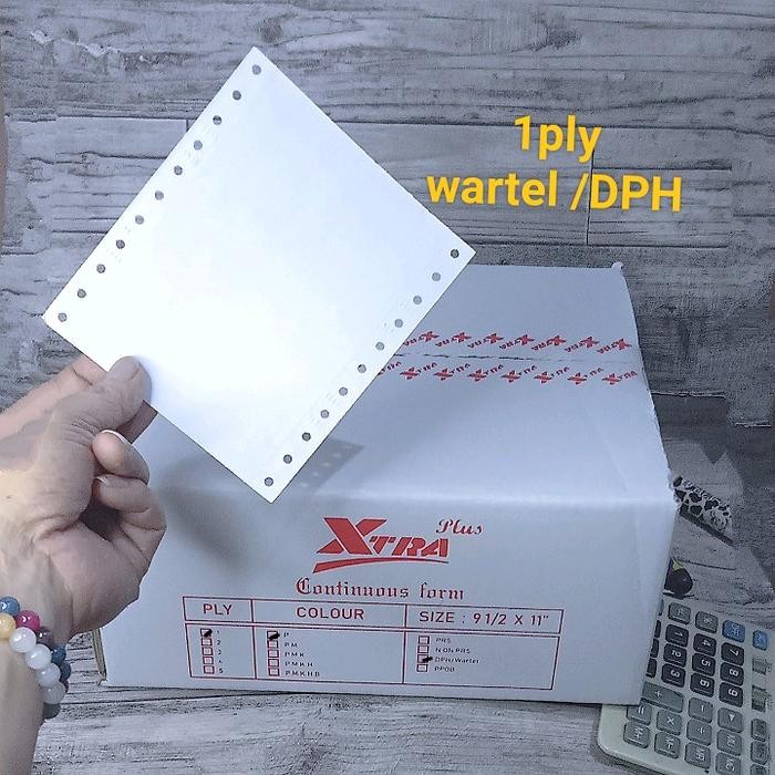 

NEW PRODUK KERTAS CONTINUOUS FORM WARTEL / DPH 1PLY 1000SET WARUNG ARA67