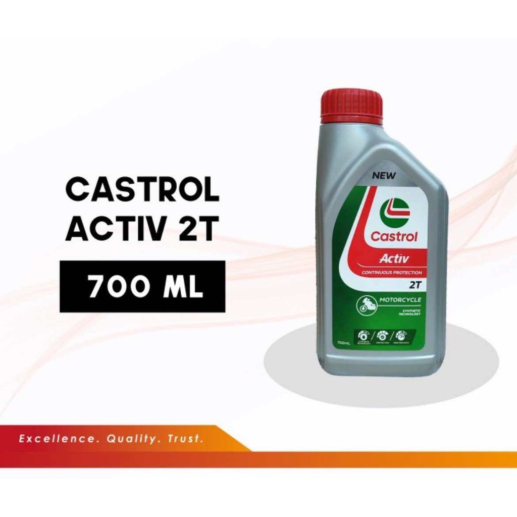 Oli Samping Castrol Active 2T Low Smoke 700ML 0.7L KEMASAN BARU
