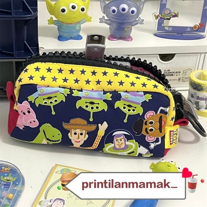 

kotak pensil pensil case tempat pensil karakter lucu sanrio toy story lotso alien resleting besar