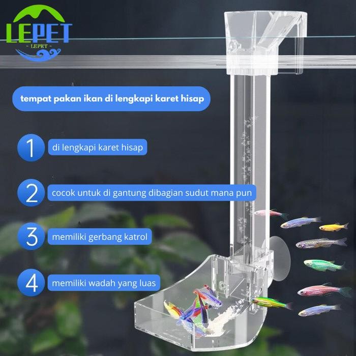 

TERMURAH LEPET tempat makan ikan Akrilik F21 / F29 / F35 READY STOCK