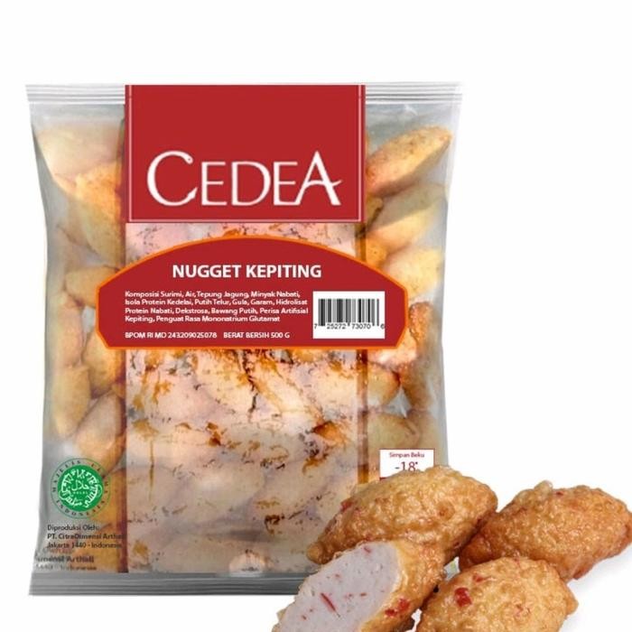 

Pilihan- Cedea Nugget Kepiting 500G