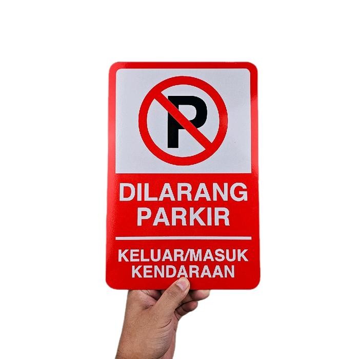 

RAMBU DILARANG PARKIR KELUAR MASUK KENDARAAN 20CM X 30CM - ALUMUNIUM