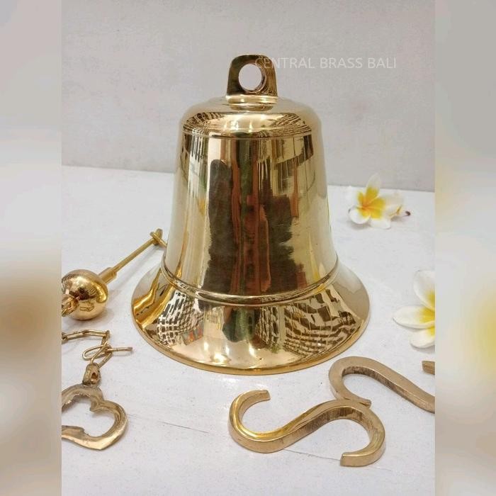 lonceng kuningan bel jumbo besar untuk rumah / kantor / sekolah