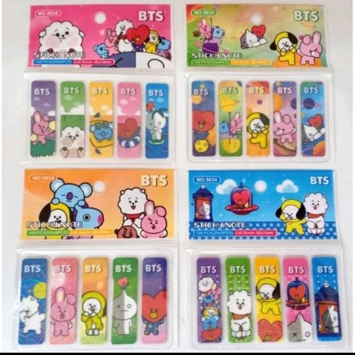 

1 Box Bts Stick Pembatas Buku - Bookmark Fancy Desain Karakter Menarik Magnet Dua Sisi Ukuran 6 Cm