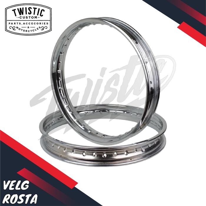 Velg Besi Chrome Rosta Motor Klasik British Inggrisan Bsa Triumph Norton Chopper Ring 21 19 18 17 16