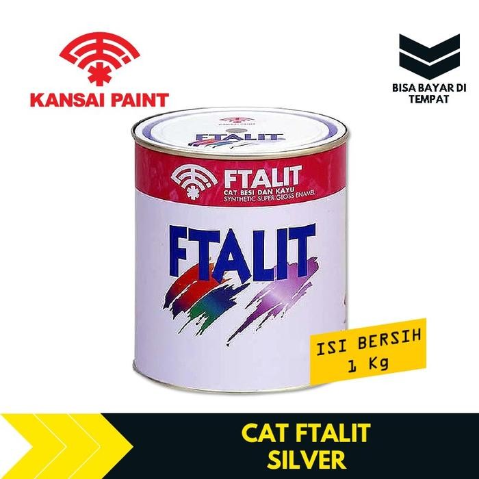 Cat Minyak Kayu Dan Besi Ftalit Kansai Paint Warna Silver 1 Kg