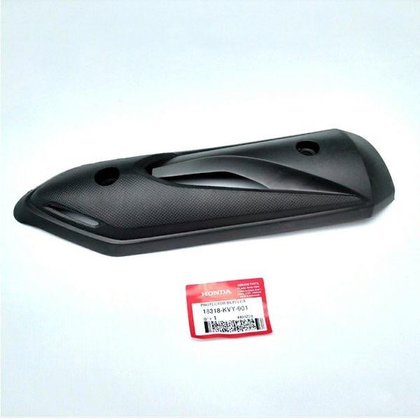 COVER KNALPOT HONDA BEAT KARBU ORIGINAL AHM