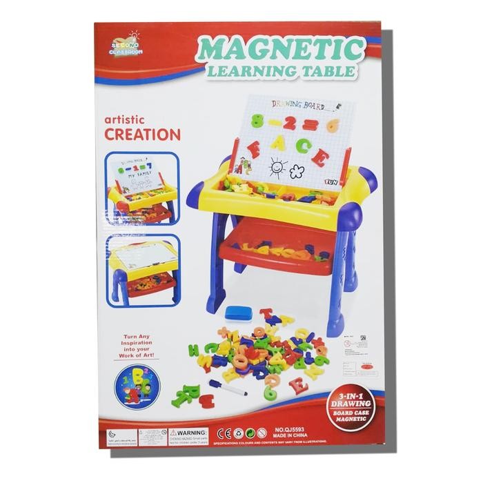 Magnetic Learning Table / Papan Tulis Huruf Magnet / Mainan Edukasi