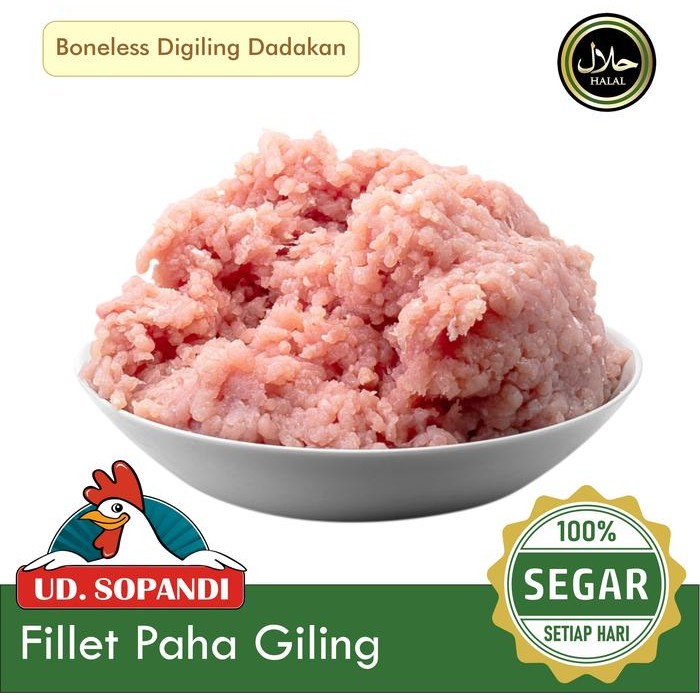 

Pilihan- Fillet Paha Giling Segar 1 Kg