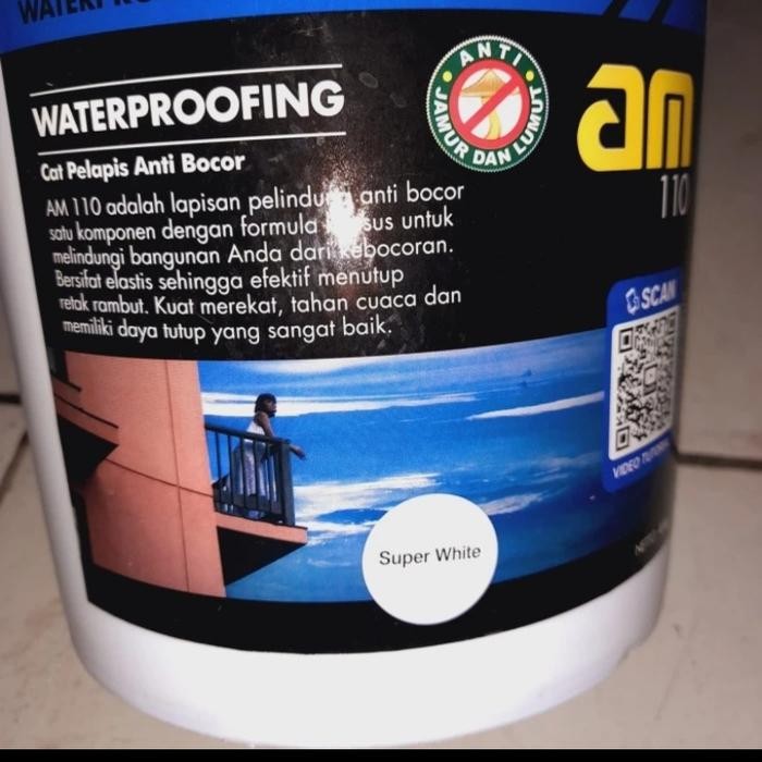 Terbaik Am 110 Super White Cat Pelapis Anti Bocor 4Kg 100% Ori