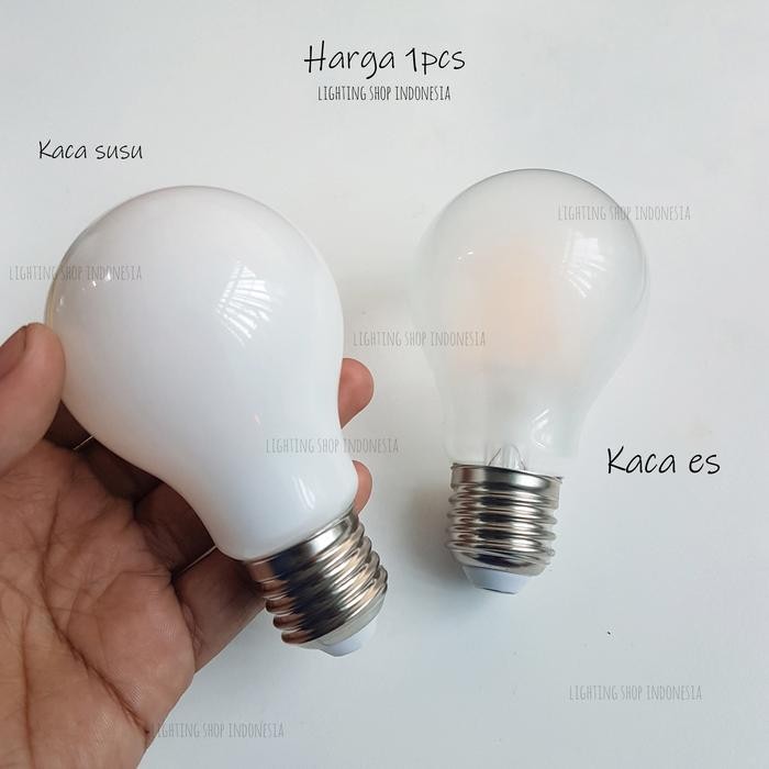 Terbaik Lampu Bohlam Led 7Watt Kaca Es Kaca Susu Fiting E27 7W 100% Ori