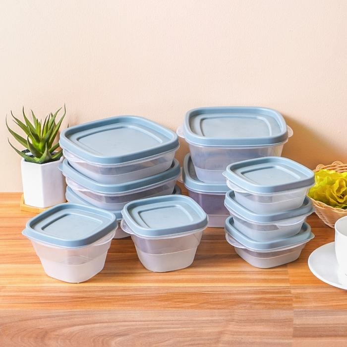 Appetite Set 11 Pcs Videl Wadah Makanan - Abu-Abu Food Container Kotak Makan Food Grade