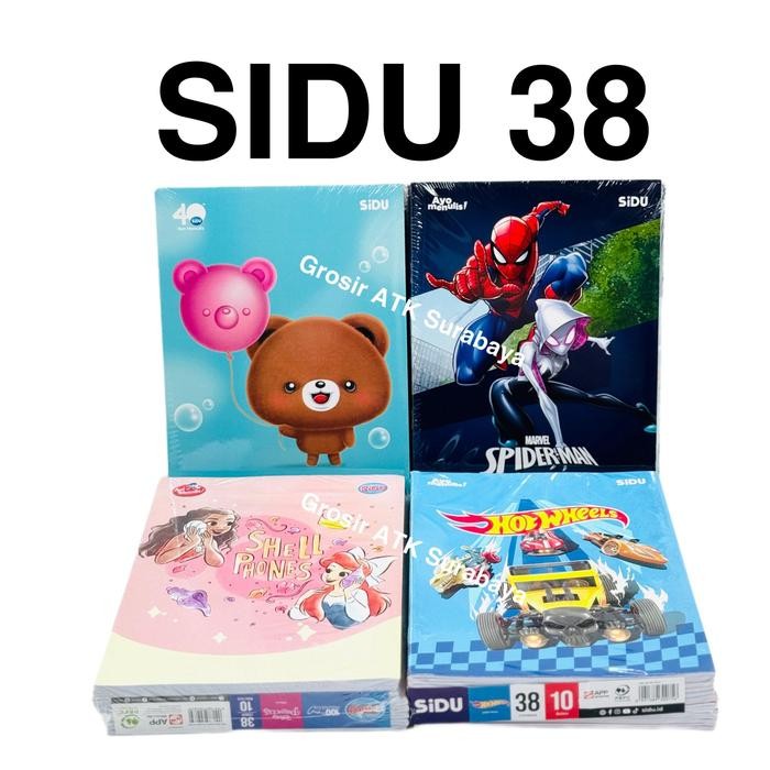 

New ( GROSIR 10 PCS BUKU / 1 PAK / 1 PACK ) BUKU TULIS SINAR DUNIA SIDU SD 38 FANCY MOBILE LEGEND