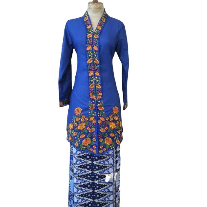 stelan kebaya encim tunik bordiran warna motif bunga