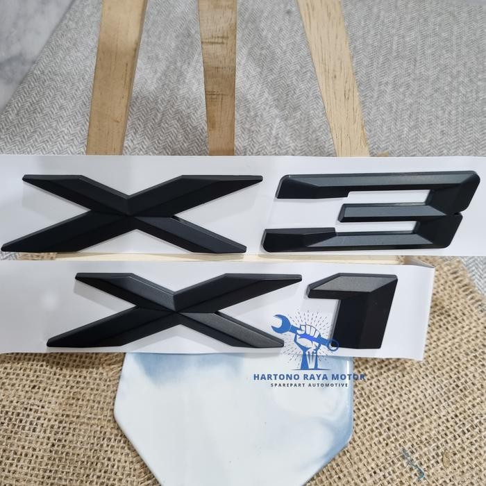 EMBLEM STICKER BAGASI BMW X3 X1 EMBLEM BMW- BLACK