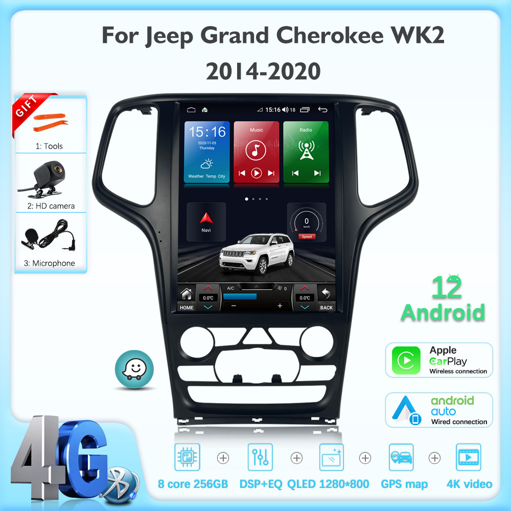 JEHUNG Android 12 For Jeep Grand Cherokee WK2 2014-2020 Car
