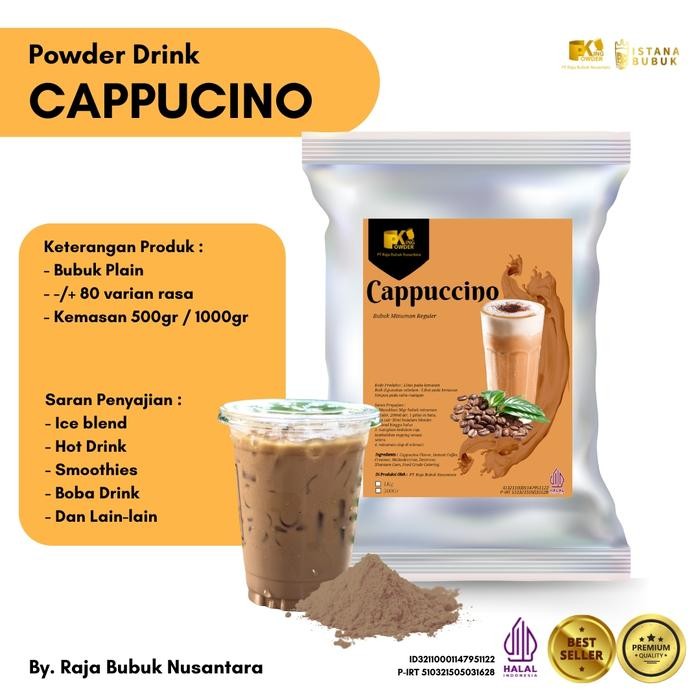 

New Bubuk Minuman King Powder Rasa Cappucino Plain variant kopi kapucino